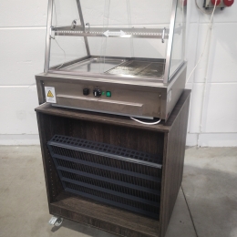 Heating display case Alpina